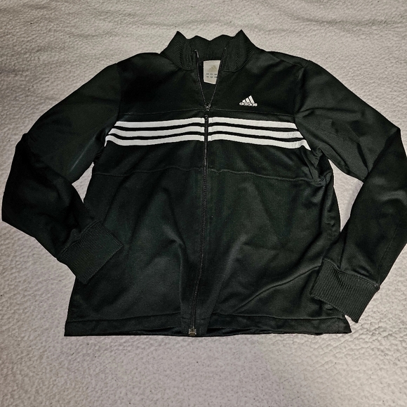 Adidas Black Classic Zip Up Jacket - Picture 4 of 7